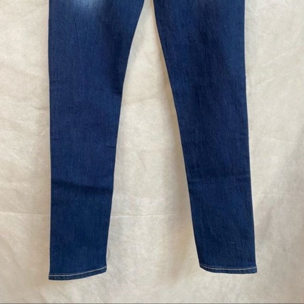 Vigoss The Jagger Stretch Demin Rhinestone Dark Blue Jeans Girls Size 14 - Picture 10 of 12